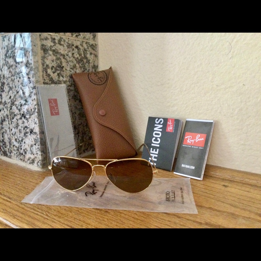 Ray-Ban Aviator Sunglasses 55mm New